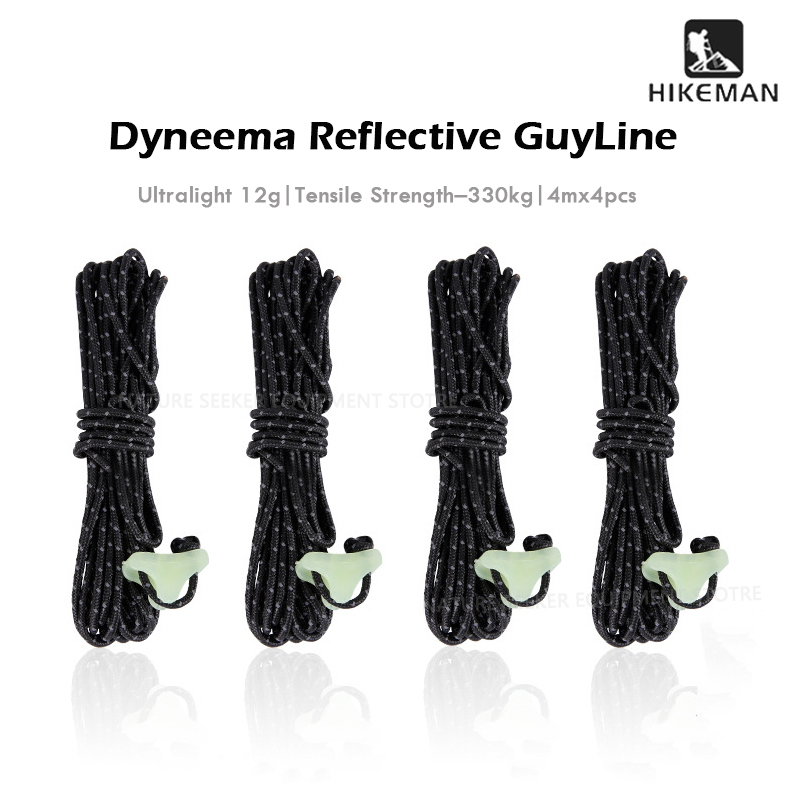 Outdoor Camping Guy - HIKEMAN 4Pcs Dyneema Guyline 초경량 반사