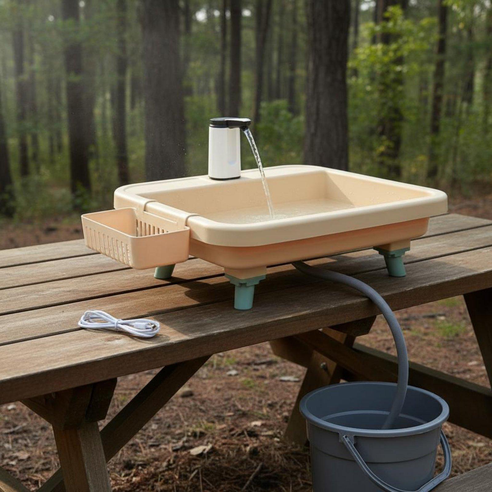 Outdoor Camp - 야외 캠핑 세면대 휴대용 싱크대 전기