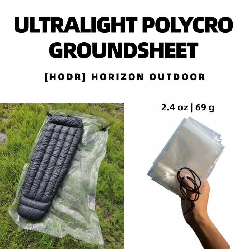 Ultralight Ground Sheet - [HODR GEAR]초경량 폴리크로 그라운드시트 69g —