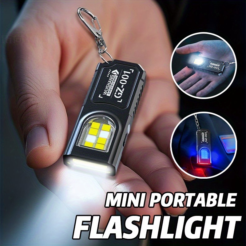 Outdoor Camping Adventure Lamp - 강력한 미니 COB LED 키체인 손전등