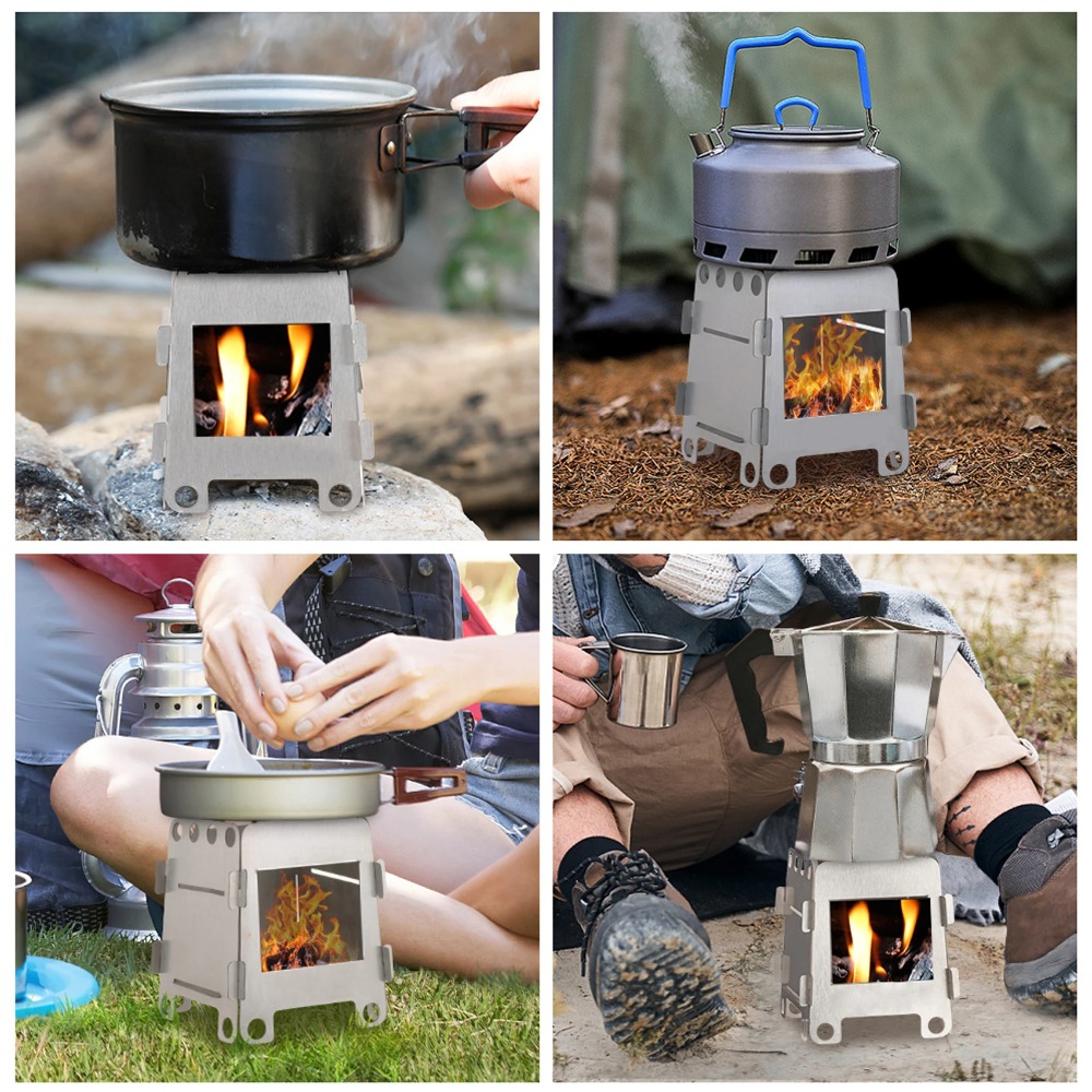 Outdoor Camping Stove Wood - 캠핑 난로 나무 난로 알코올 난로
