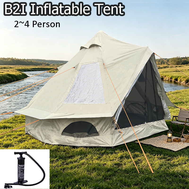 Outdoor Camping And Glamping - 3m 3인용 에어 텐트, 방수 차양