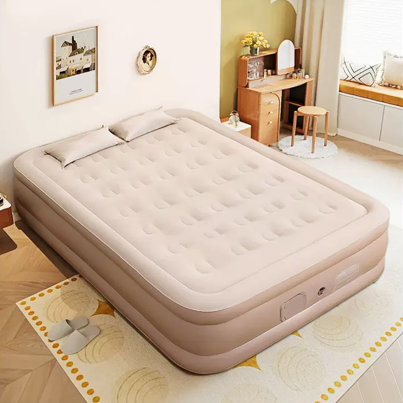 Inflatable Mattress - 펌프가 내장된 퀸 에어 매트리스 업그레이드된