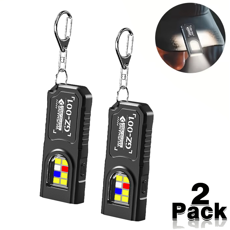 Outdoor Camping Adventure Lamp - 다기능 미니 COB LED 키체인 손전등