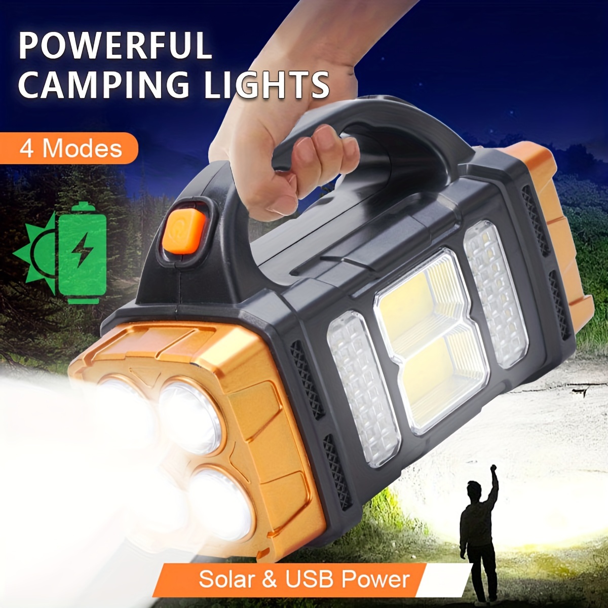 Outdoor Camping Adventure Lamp - 새로운 업그레이드 충전식 고출력 태양광 LED