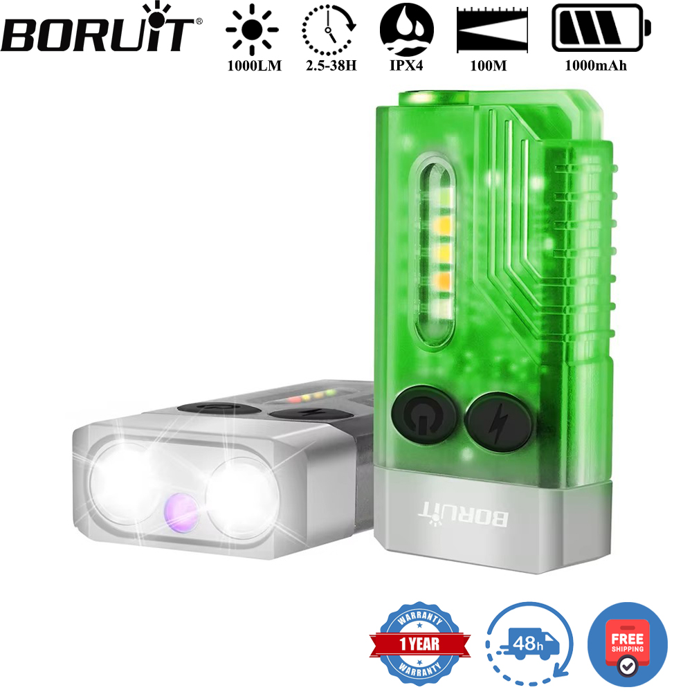 Camping Lantern - BORUiT V10 키체인 UV LED EDC