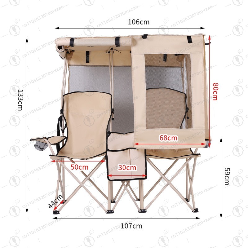 Outdoor Camping Folding Chair - 야외 캠핑 레저용 이중 접이식 의자