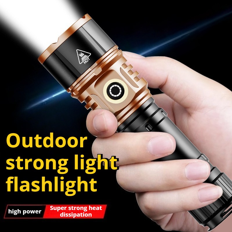 Camping Lantern - 강력한 조명 고출력 LED 손전등 타입-C