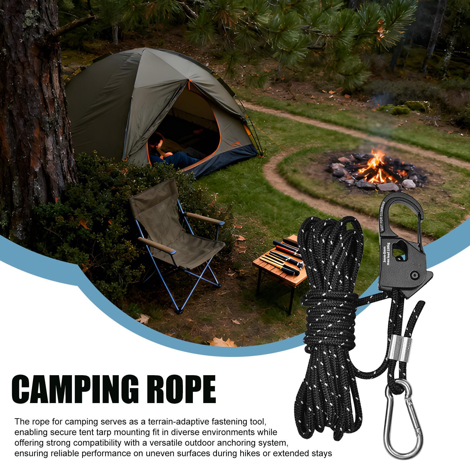 Outdoor Camping Guy - 반사 나일론 캠핑 로프 텐트 가이