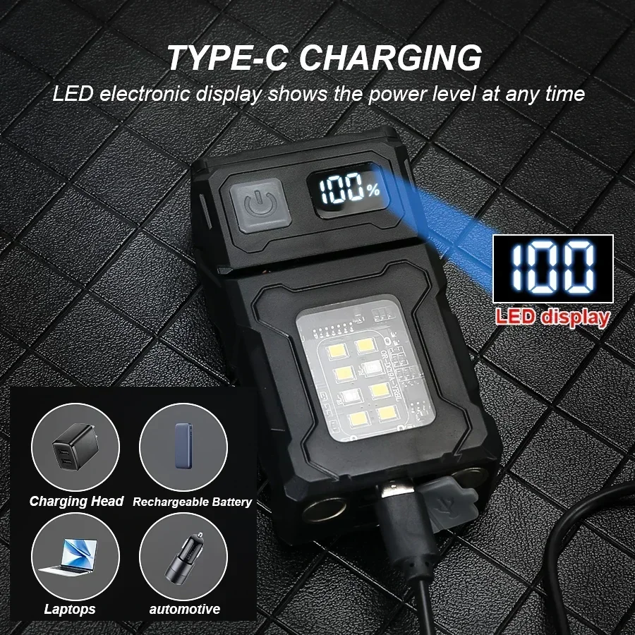 미니 USB 충전식 LED 손전등 휴대용 테일 마그넷  - Camping Lantern 리뷰 및 가격