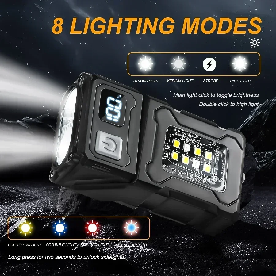 미니 USB 충전식 LED 손전등 휴대용 테일 마그넷  - Camping Lantern 리뷰 및 가격