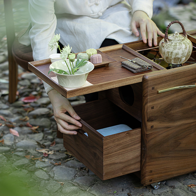월넛 벽난로 차 만들기용 숯 난로 신형 중국식 휴대용  - Outdoor Camping Fireplace 리뷰 및 가격