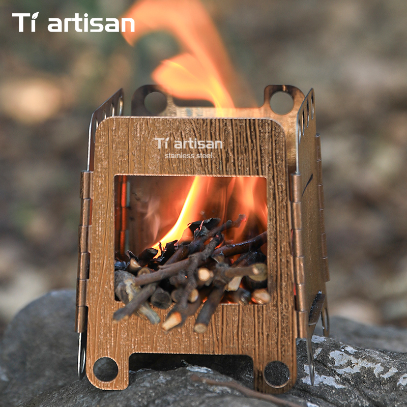 티아티산 스테인리스 스틸 캠핑 스토브 미니 휴대용 다연 - Outdoor Camping Stove Wood 리뷰 및 가격