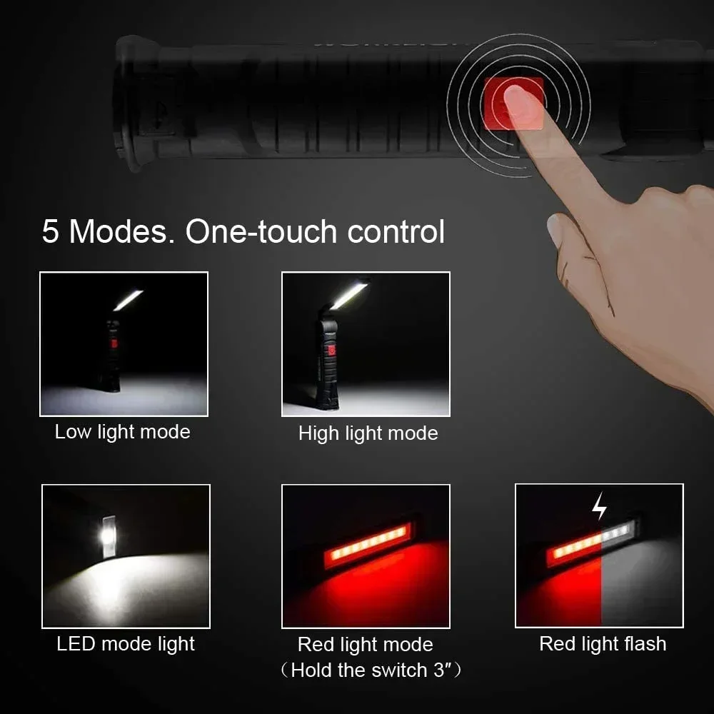 1-5PCS 다기능 접는 작업 빛 휴대용 캠핑 빛 내장 - Outdoor Camping Adventure Lamp 리뷰 및 가격