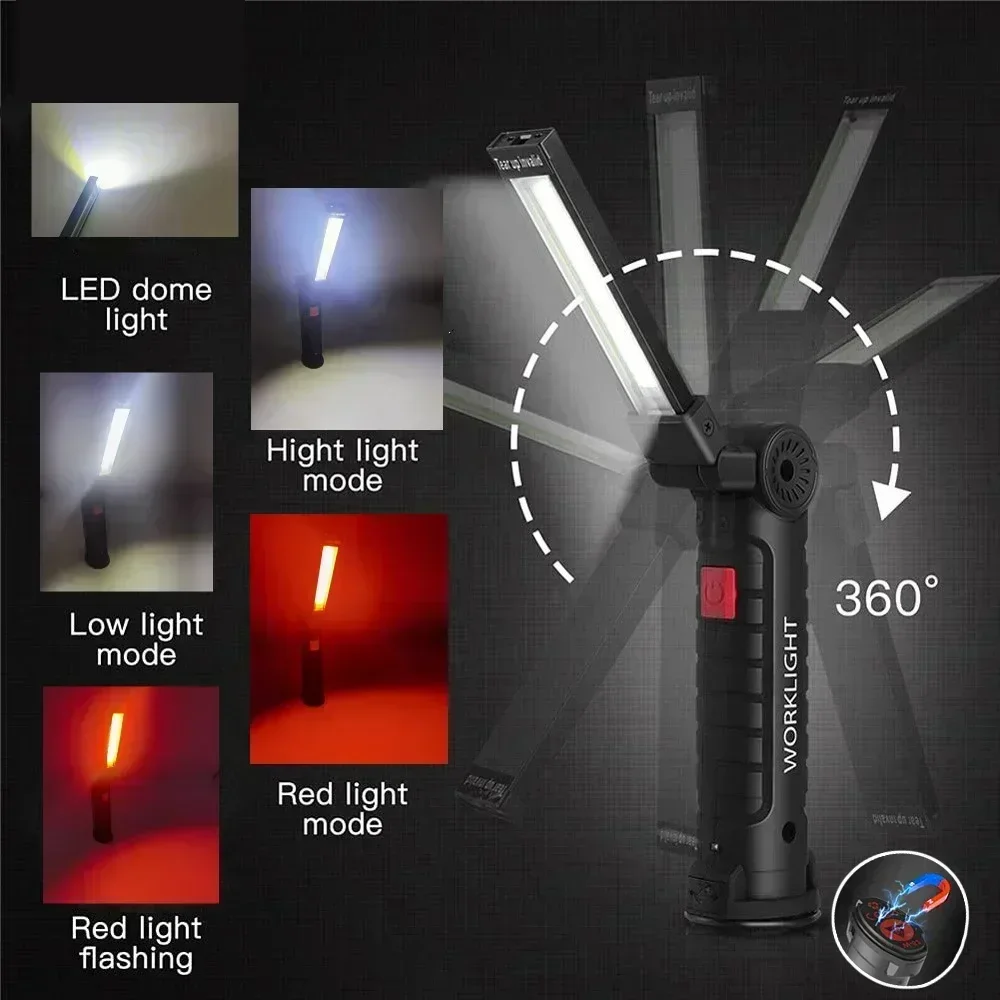 1-5PCS 다기능 접는 작업 빛 휴대용 캠핑 빛 내장 - Outdoor Camping Adventure Lamp 리뷰 및 가격