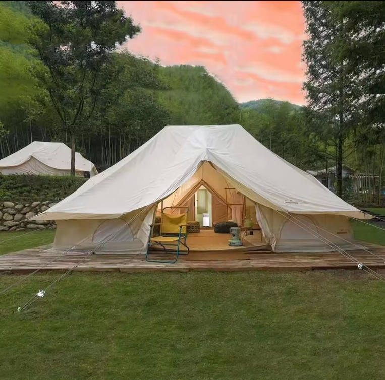 럭셔리 4m 6m 사파리 텐트 대형 가족 글램핑 텐트  - Outdoor Camping And Glamping 리뷰 및 가격