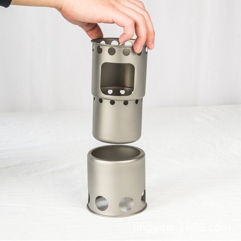 휴대용 DIY 조립식 소형 티타늄 나무 난로/장작 난로 - Outdoor Camping Stove Wood 리뷰 및 가격