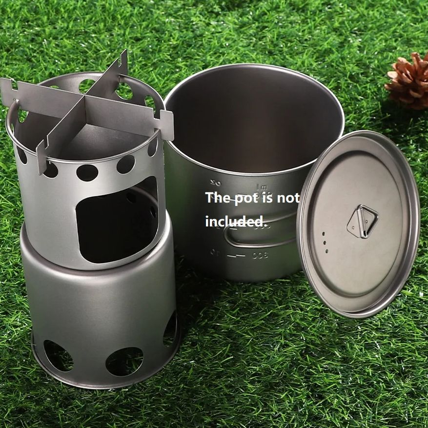 휴대용 DIY 조립식 소형 티타늄 나무 난로/장작 난로 - Outdoor Camping Stove Wood 리뷰 및 가격