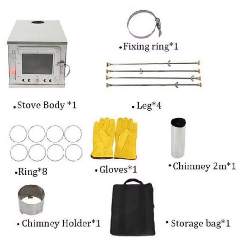 휴대용 접이식 텐트 스토브, 경량 티타늄 합금 연소 내 - Outdoor Camping Stove Wood 리뷰 및 가격