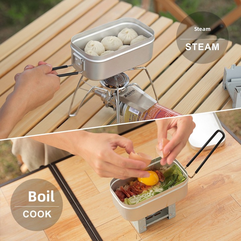 일본산 알루미늄 도시락통 야외용 가열 가능한 손잡이 달 - Japanese Outdoor Camping 리뷰 및 가격
