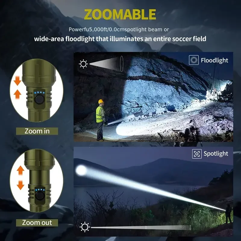 초강력 손전등 집중 점화 손전등 방수 군사 전술 램프  - Outdoor Camping Adventure Lamp 리뷰 및 가격