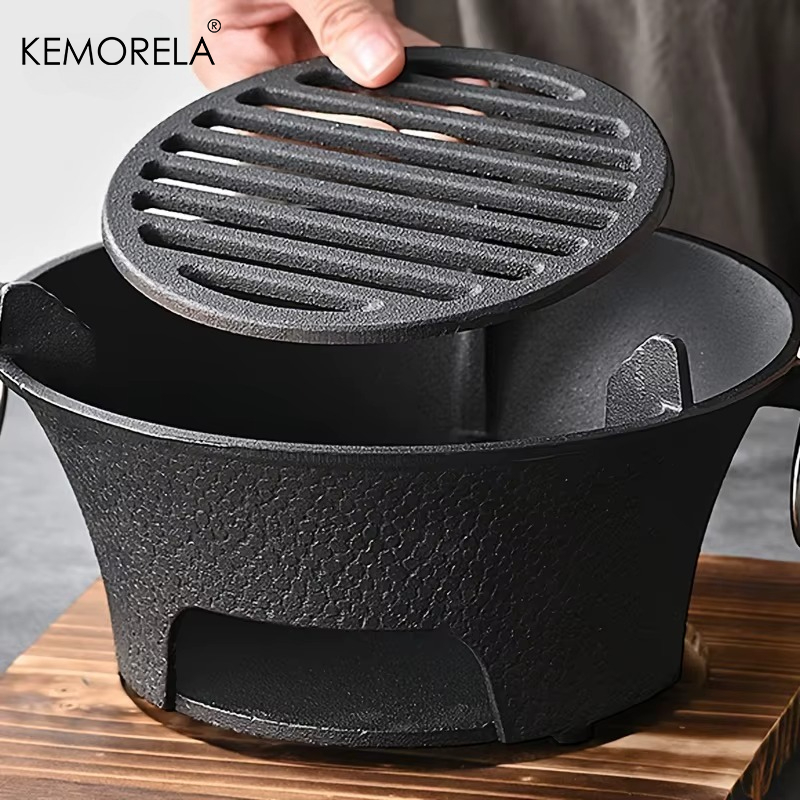 1 세트 주철 숯 난로 야외 캠핑 바베큐 바비큐 떡 숯 - Japanese Outdoor Camping 리뷰 및 가격