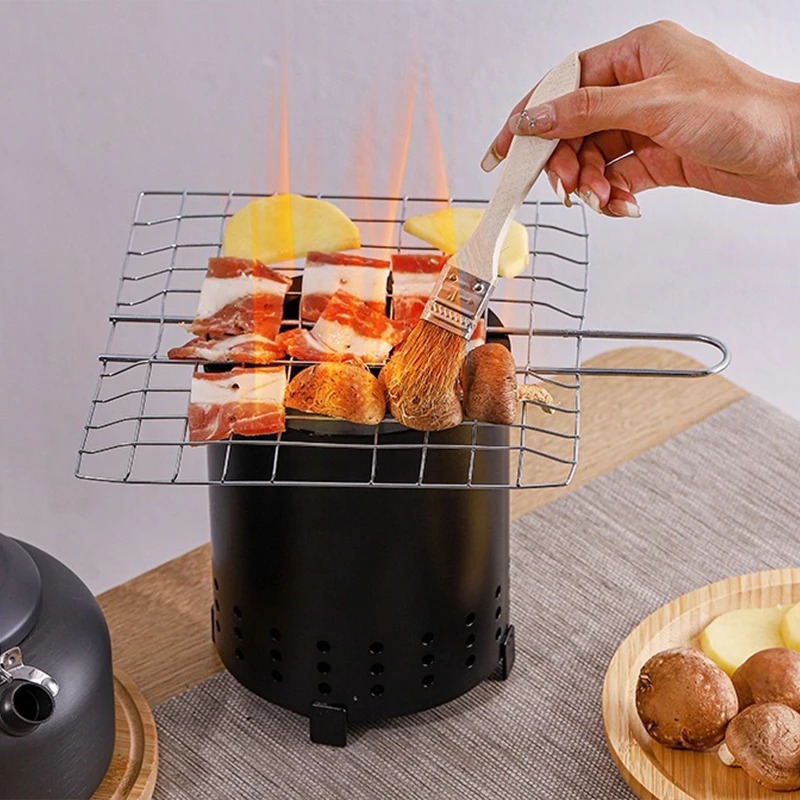 1Pcs 휴대용 캠핑 스토브 탁상용 화로 스탠드 포함  - Outdoor Camping Fireplace 리뷰 및 가격