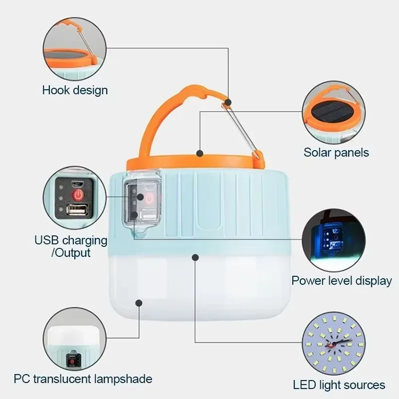 태양열 캠핑 랜턴 충전식 LED 휴대용 작업등 리모컨  - Camping Lantern 리뷰 및 가격