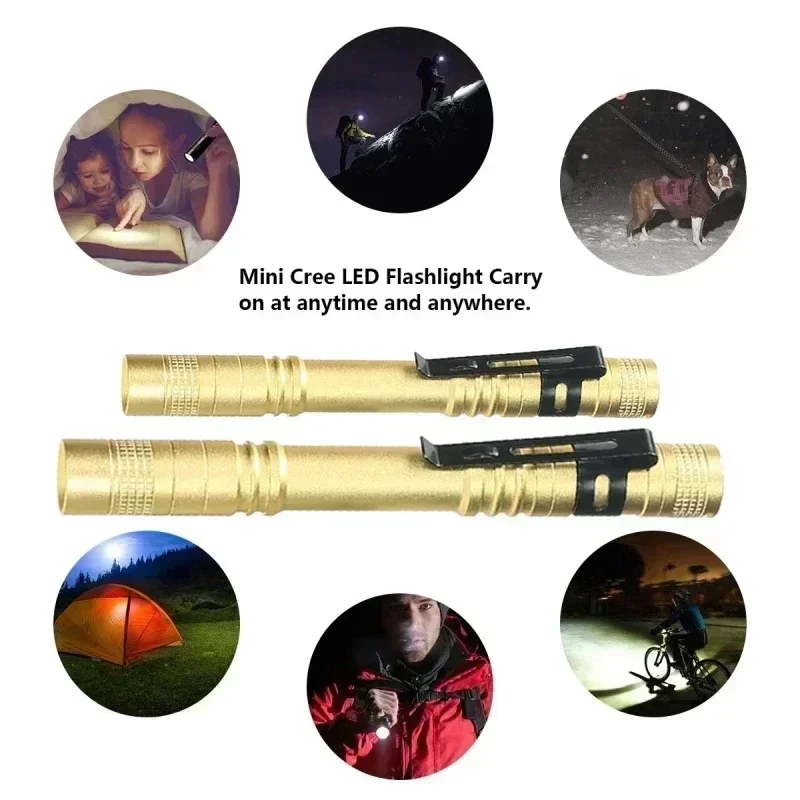 휴대용 미니 LED 펜 플래시라이트 펜 클립 포함 핸드 - Outdoor Camping Adventure Lamp 리뷰 및 가격