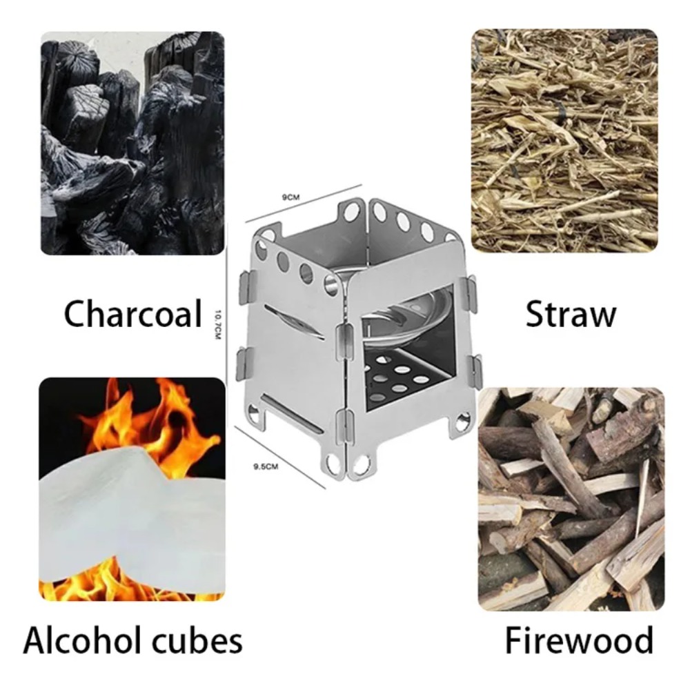 캠핑 난로 나무 난로 알코올 난로 스테인레스 스틸 휴대 - Outdoor Camping Stove Wood 리뷰 및 가격