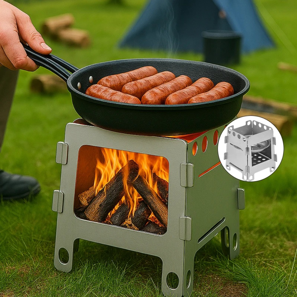 캠핑 난로 나무 난로 알코올 난로 스테인레스 스틸 휴대 - Outdoor Camping Stove Wood 리뷰 및 가격