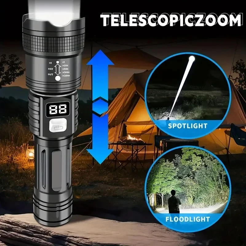 100000LM 초강력 LED 손전등 충전식 LED 토 - Outdoor Camping Adventure Lamp 리뷰 및 가격