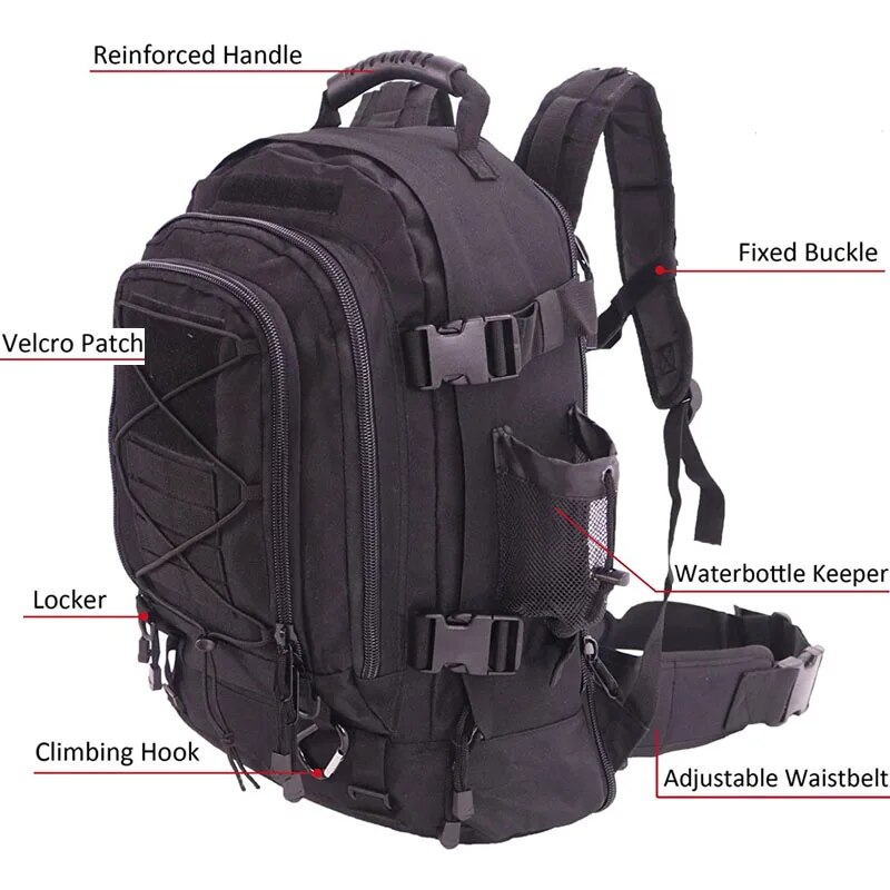 남성용 65L 군용 백팩, 몰리 전술 배낭, 방수 하이 - Lightweight Backpack 65L 리뷰 및 가격