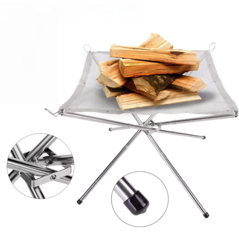 야외 바베큐 모닥불 랙 휴대용 캠핑 화덕 그릴 스테인리 - Outdoor Camping Stove Wood 리뷰 및 가격