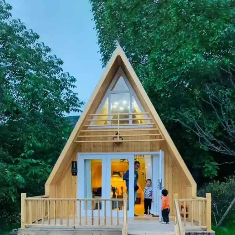 맞춤형 삼각형 목조 주택 방부강철 구조 고급 야외 휴가 - Outdoor Camping And Glamping 리뷰 및 가격