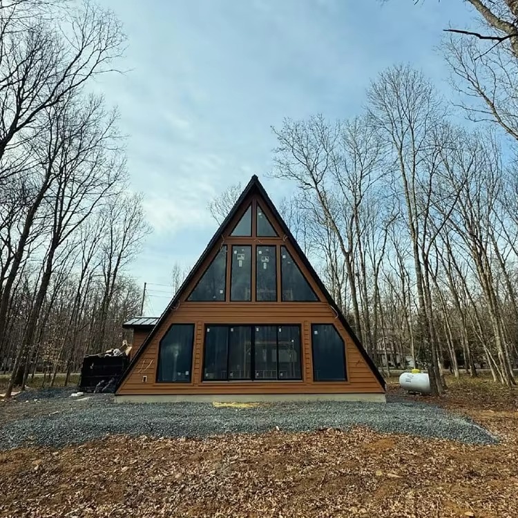 맞춤형 삼각형 목조 주택 방부강철 구조 고급 야외 휴가 - Outdoor Camping And Glamping 리뷰 및 가격