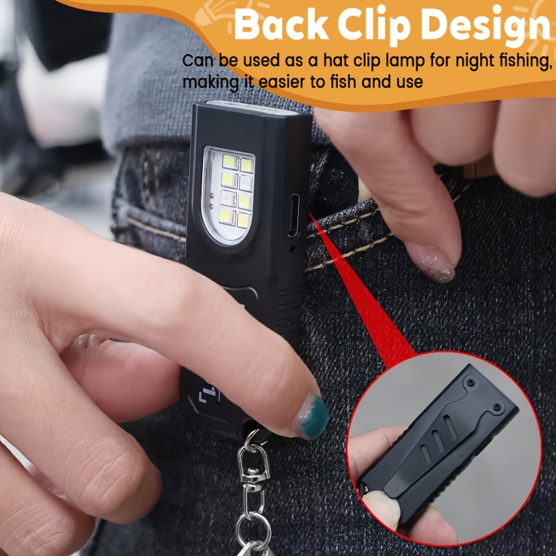 다기능 미니 COB LED 키체인 손전등 USB 충전식 - Outdoor Camping Adventure Lamp 리뷰 및 가격