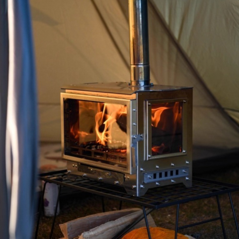 겨울 캠핑용 장작 스토브 스테인리스 휴대용 피크닉 난로 - Outdoor Camping Fireplace 리뷰 및 가격