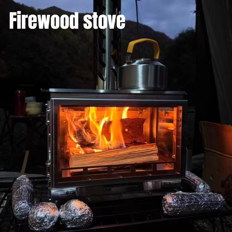 겨울 캠핑용 장작 스토브 스테인리스 휴대용 피크닉 난로 - Outdoor Camping Fireplace 리뷰 및 가격
