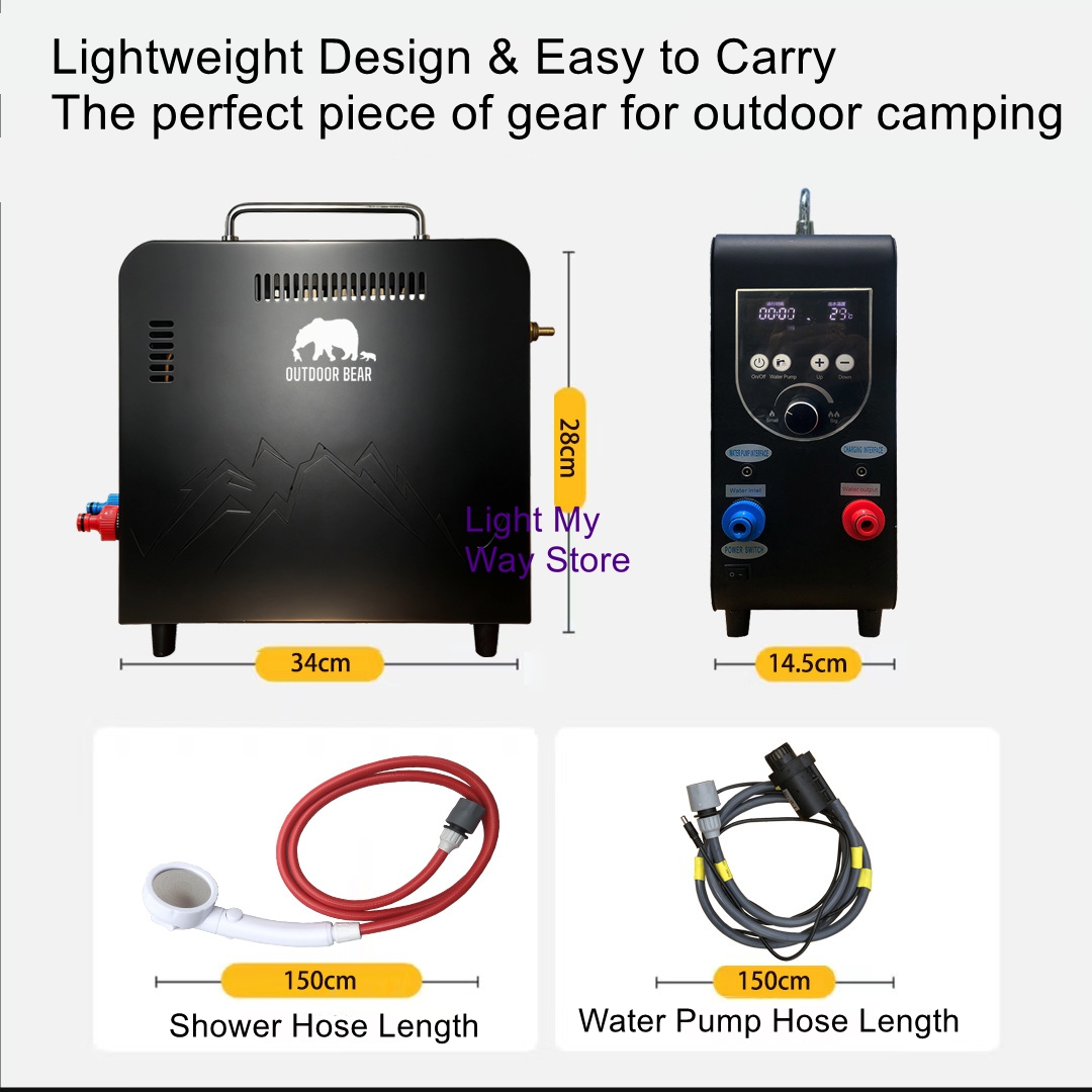 야외용 휴대용 가스 온수기 |   캠핑 및 RV용으로  - Outdoor Camping Gas Heater 리뷰 및 가격