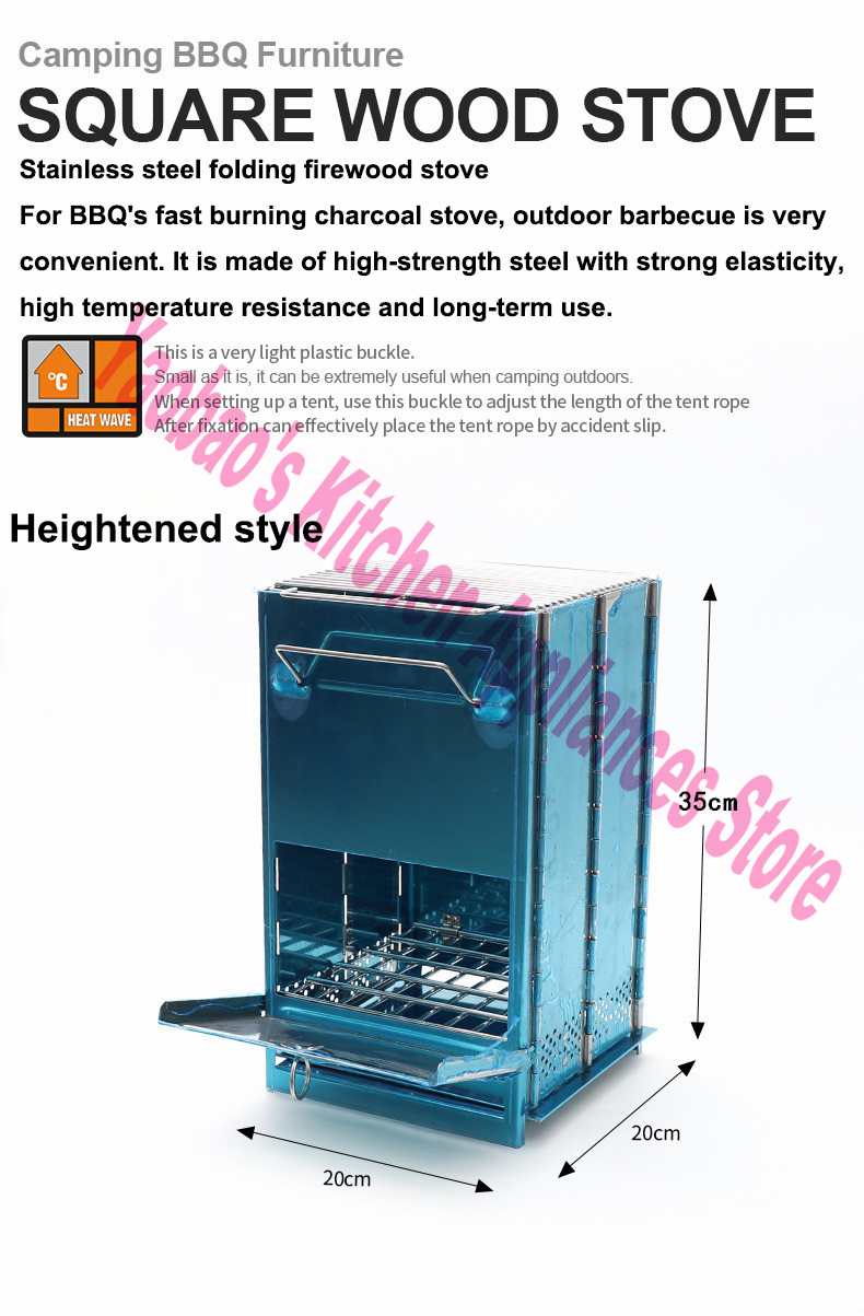 목재 난로 야외 캠핑 장비 분해 가능 휴대용 피크닉 스 - Outdoor Camping Stove Wood 리뷰 및 가격