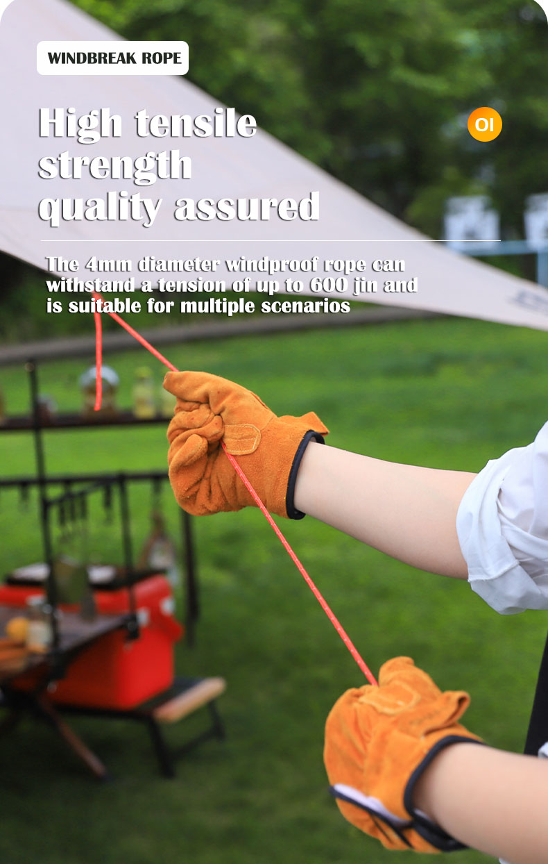 텐트 로프 4mm 반사 코드 가이라인 야외 캠핑 가이라 - Outdoor Camping Guy 리뷰 및 가격