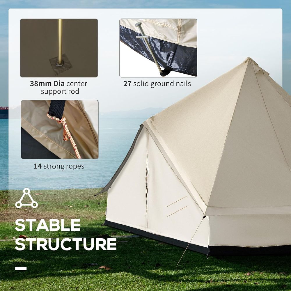 10인용 넓은 글램핑 텐트, 통기성 방수 디자인, 가족 - Outdoor Camping And Glamping 리뷰 및 가격