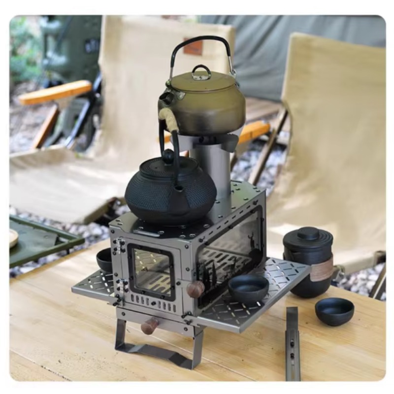 미니 휴대용 스테인리스 스틸 나무 스토브 야외 캠핑용  - Outdoor Camping Fireplace 리뷰 및 가격