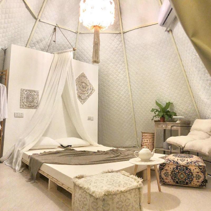 고급 캠핑 팟, 목재 플랫폼 방수 캔버스 햇티 텐트,  - Outdoor Camping And Glamping 리뷰 및 가격