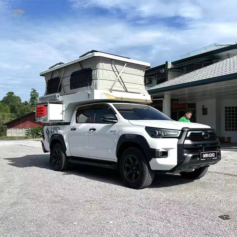 짧은 베드 픽업트럭용 슬라이드인 팝업 탑 캠퍼, 플랫베 - Outdoor Camping Beds For Sale 리뷰 및 가격