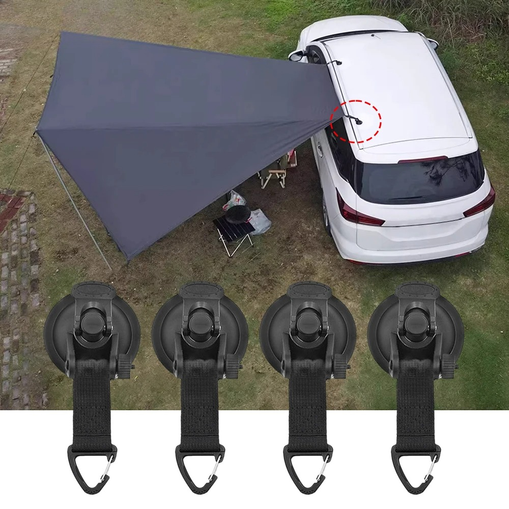 2/4개 자동차 텐트 흡착컵 버클 사이드 어닝 앵커 야 - Outdoor Camping Van Tent 리뷰 및 가격