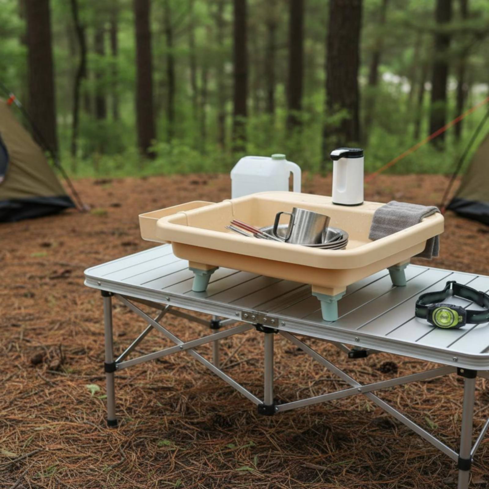 휴대용 손씻기 스테이션, 원터치 기능 캠핑용 세척 스테 - Outdoor Camp 리뷰 및 가격