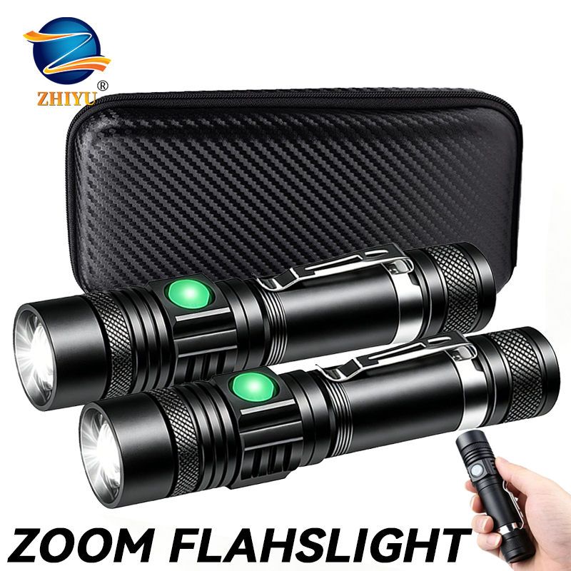 T6 LED 충전식 손전등, 18650 줌이 가능한 토 - Outdoor Camping Adventure Lamp 리뷰 및 가격