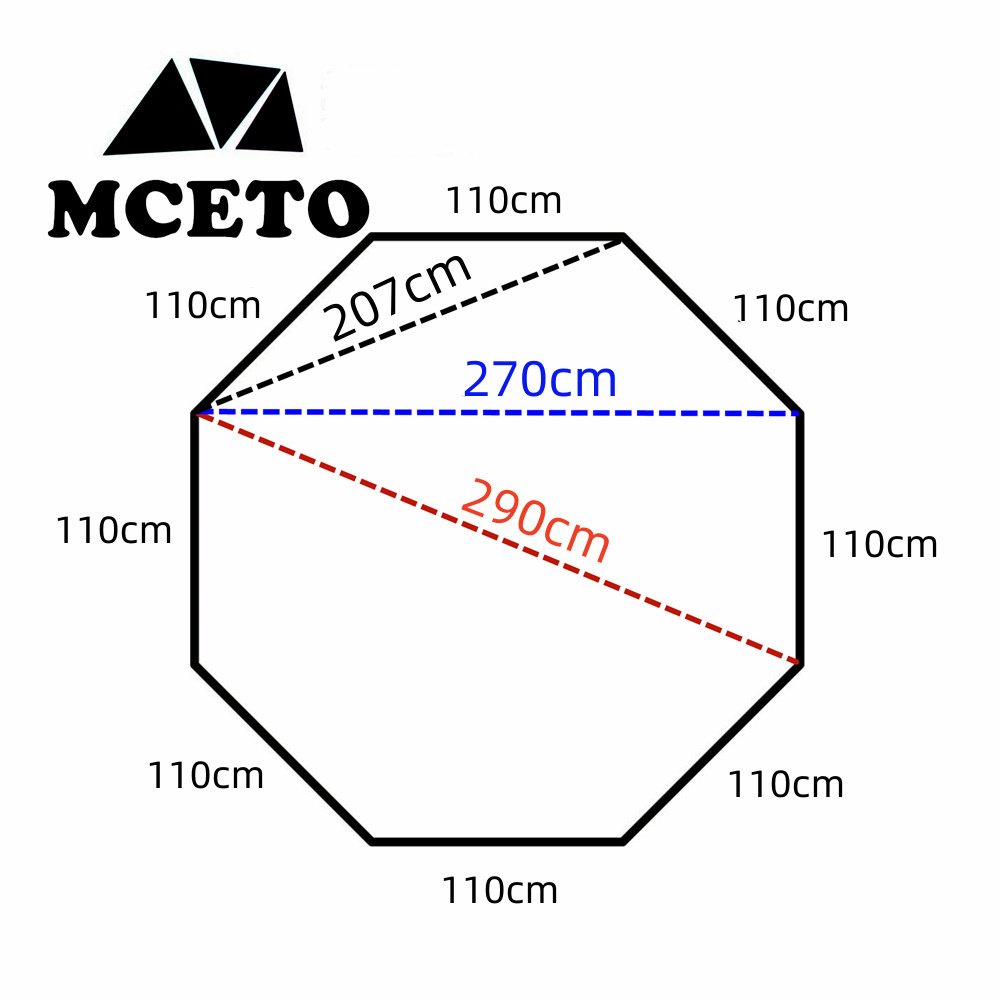 3D 팔각형 캠핑 매트, 옥스포드 욕조 모양 그라운드  - Ultralight Ground Sheet 리뷰 및 가격